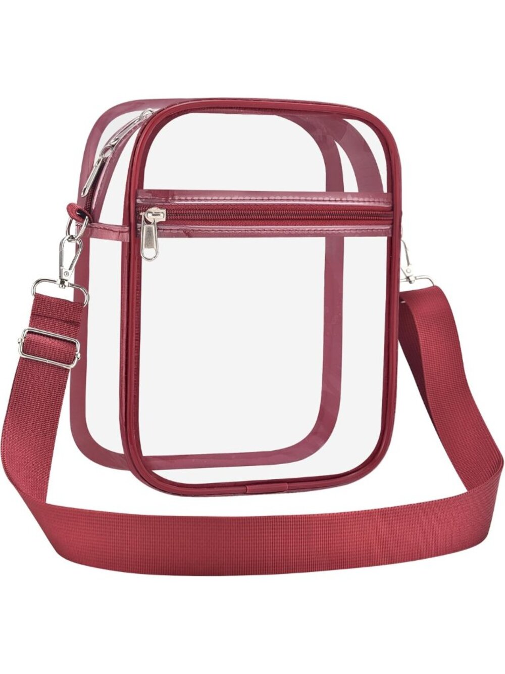 Clear Stadium Purse - Transparent Crossbody Bag for Concerts & Events